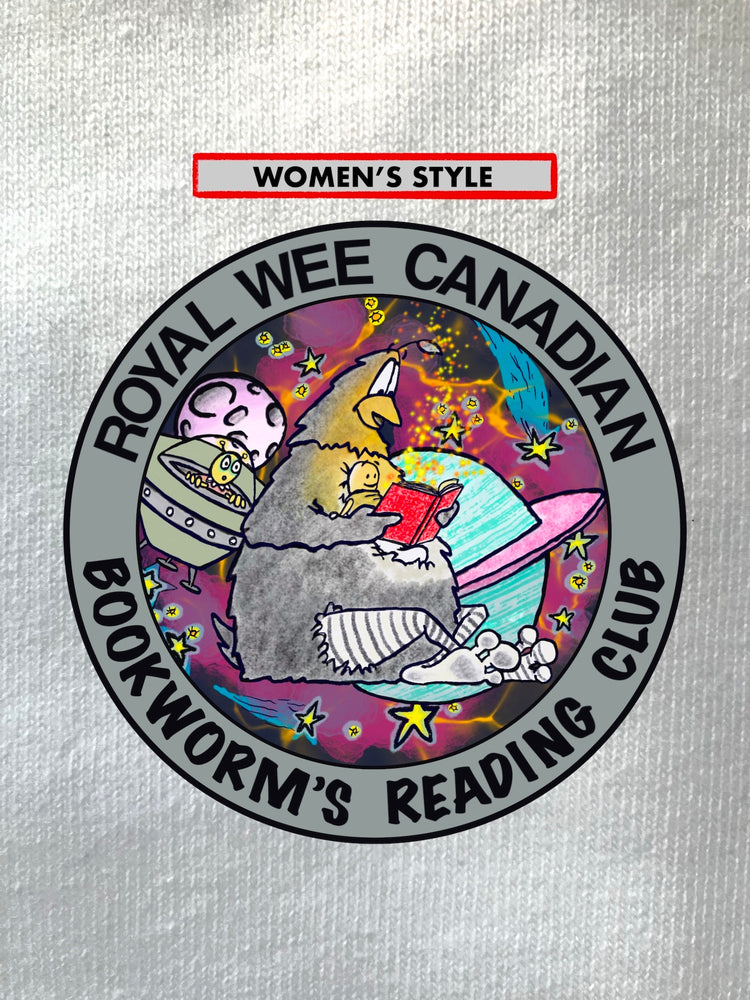 Royal Wee Canadian Bookworm's Reading Club, Grouse & Wurm Reading Sci-Fi, WOMEN'S Shirts/ Hoodies/ Sweatshirts