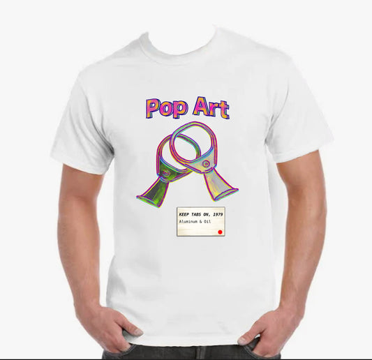 1/2 Apple, Pop Art, Keep Tabs On, Gildan 5000 Cotton, Adult Unisex T-Shirt